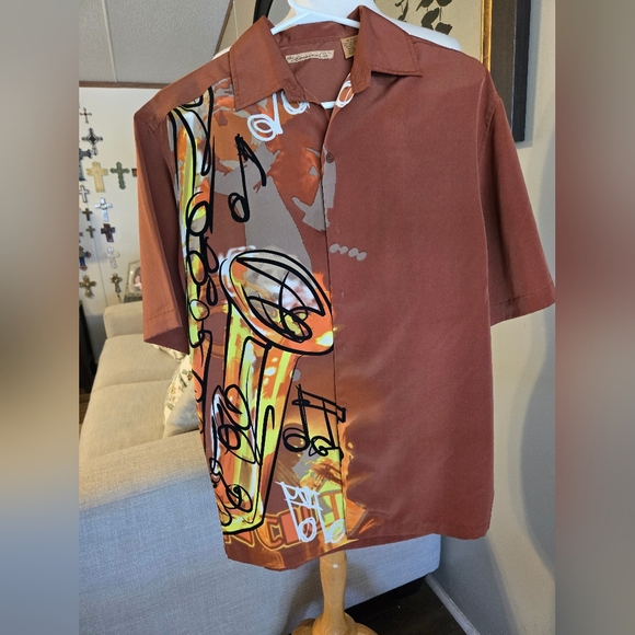 The Havanera Co Other - The Havanera Co:Brown Graphic Men's Shirt